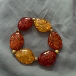 Amber colored bracelet
